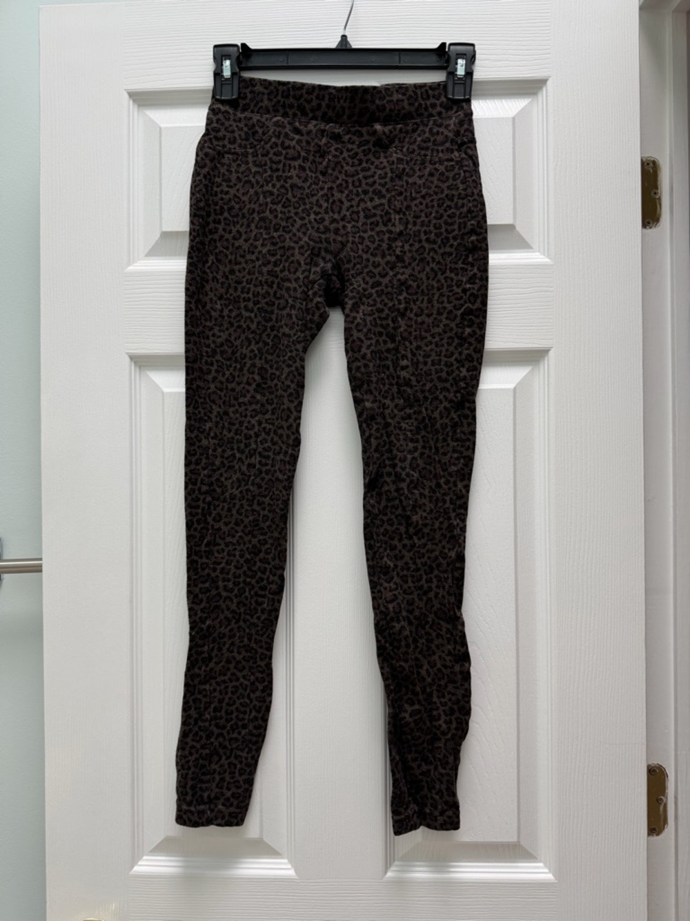 Blank NYC Leopard-Print Pants in Brown and Black